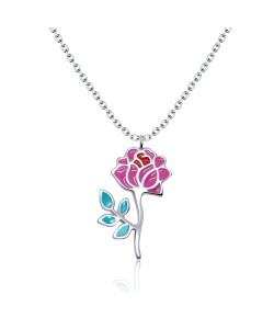 Gently Rose Silver Necklace SPE-3368 (CO5+CO14+CO15)